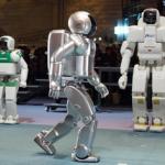 Honda's New Asimo robot at the Robodex 2003, Japan's largest robot exhibition in Yokohama.