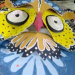 Color mask made by students at Bangladesh's Art Institute.