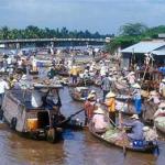Cai Rang floating market, Can Tho.