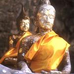 Buddha images in a village temple near Hua Hin