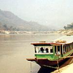 On the Mekong River, somewhere in Laos.