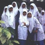 Muslim schoolgirls, Kuala Lipis, Malaysia.