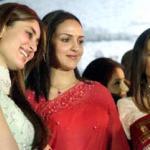 Indian actresses Kareena Kapoor (L), Esha Doel (C) and Ranee Mukherjee (R) are in the Indian movie 'Line Of Control'.