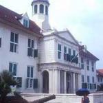 Jakarta History Museum, the former town hall on Taman Fatahillah in the old Kota district of Jakarta.