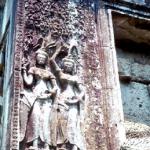 Two dancing girls, or asparas, still intact after hundreds of years.