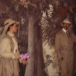 This new breed of orchid, first discovered by a Dutch woman called Ms Vanda, later became the national flower of Singapore. To her right is HN Ridley, the person who first introduced rubber to the Malay Peninsula. Rubber later became a major economic revenue earner for Malaysia and Singapore.