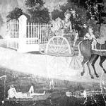 Wat Phrathat Doi Suthep, Chiang Mai, Thailand: Formerly a prince, the Buddha first discovered suffering when he left his palace and found (from left to right in this mural) an old man, a sick man, and a corpse. He was so disturbed by these sights that he devoted the rest of his life to discovering the causes of suffering.