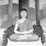 Buddha giving his first sermon. Wat Phrathat Doi Suthep, Chiang Mai, Thailand.