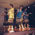 A khantoke dinner usually includes several dance performances, including this one of the Karen hill-tribe, who inhabit the higher altitudes of the former Lan Na kingdom.