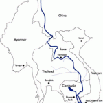 Map of the Mekong Delta