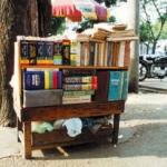 A roadside bookstand