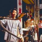 Snake sellers with their ingredients for snake wine and snake soup.