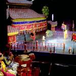 The Stage, seen from the top of the seating area. The orchestra can be seen on the left of the stage.