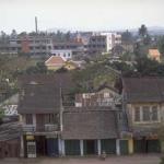 A row of old houses in the central part of Hue.