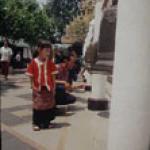The Many bells and gongs at Wat Phrathat enable Buddhists to inform heaven of their merit-earning visit.