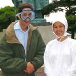 Frank with one of the famous Ama divers.