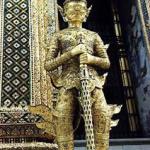 Mythical creature stands guard at the Royal Palace, Bangkok