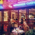 Happy to be eating at Saigon Metro restaurant, Sydney.