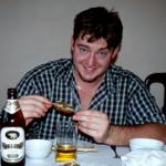 Australians tuck into seafood before setting sail on the Minh Quang.